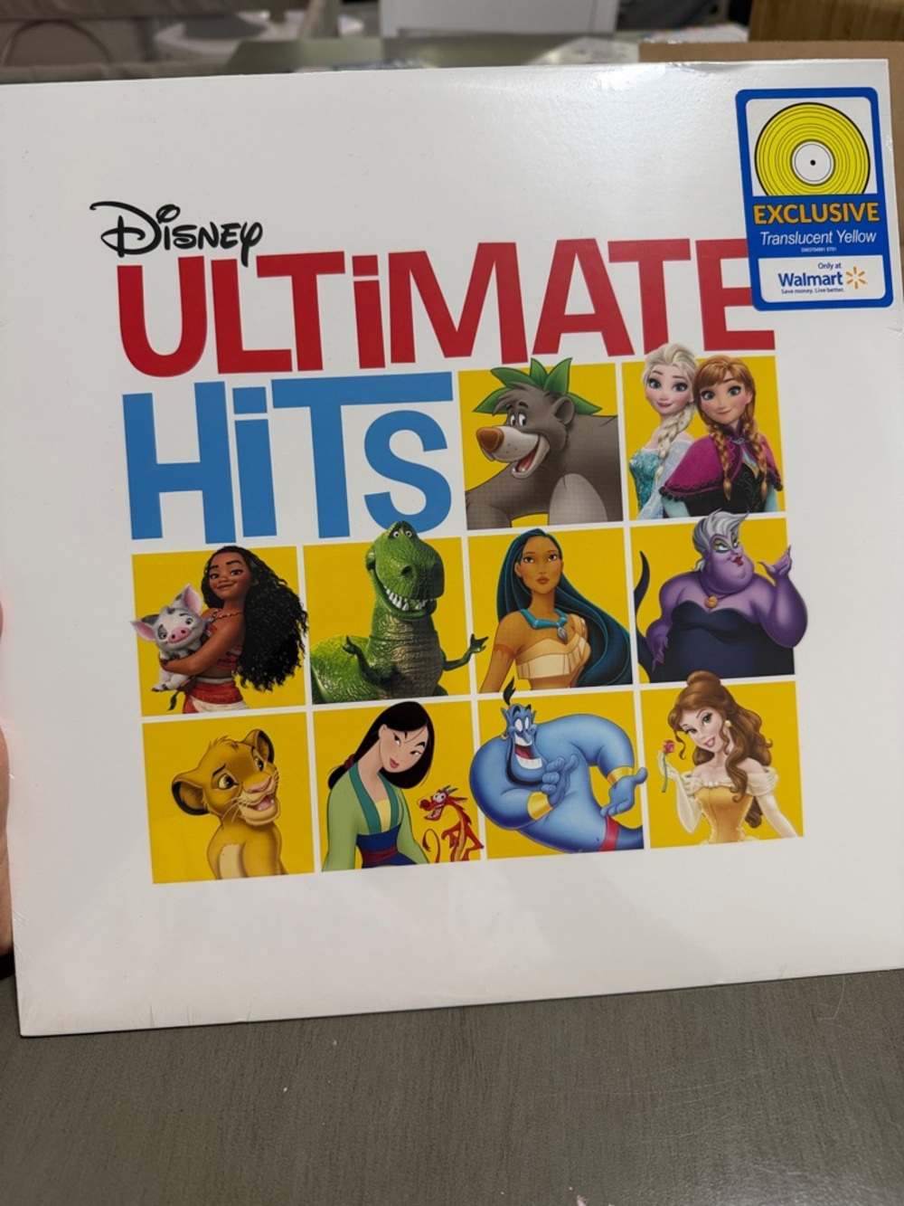 Sealed Disney Ultimate Hits Exclusive Limited Edition Vinyl Translucent Yellow